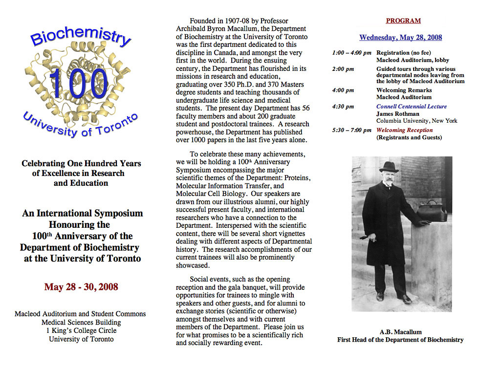 100th Anniversary Program Page 1